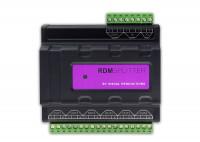 VISUAL PRODUCTIONS RdmSplitter (TERMINAL) Сплиттер-усилитель DMX+RDM с креплением на DIN-рейку. 6 портов.Адаптер A090171,A090172