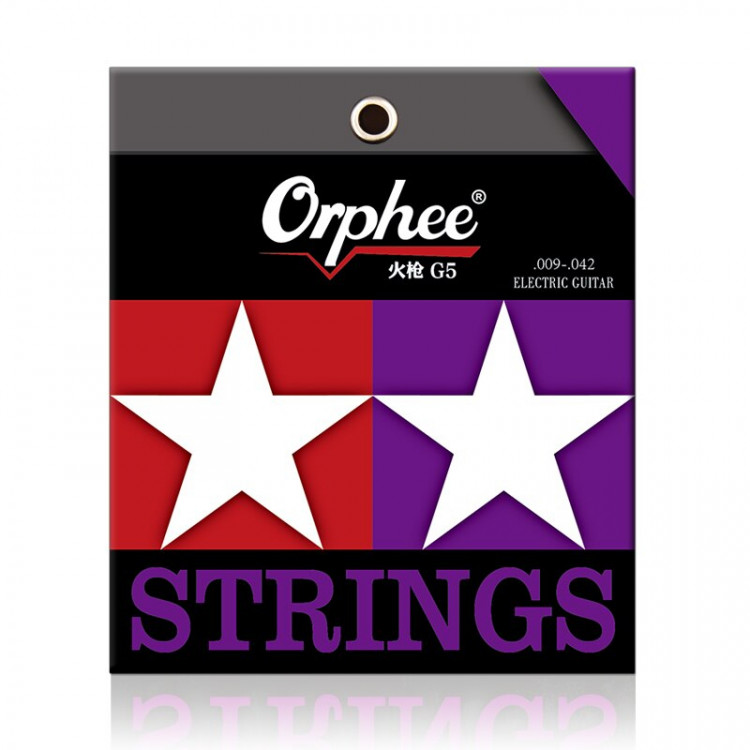 Струны для электрогитар Orphee G-5 .009-.042, 6 шт
