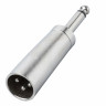 Bespeco AD50 Переходник XLR male / Jack mono 6,3 мм male