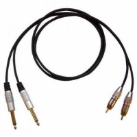 Bespeco RCJJ300 Кабель готовый инструментальный серии "EAGLE", 2 х JACK mono - 2 x RCA, длина 3м
