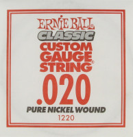 Ernie Ball 1220 калибр.020 одиночная для электрогитары/акустической гитары