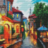 Картина мозаикой 30х30 ТИХАЯ УЛОЧКА (квадрат) (40 цветов)