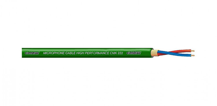 Cordial CMK 222 green микрофонный кабель 6,4 мм, зеленый