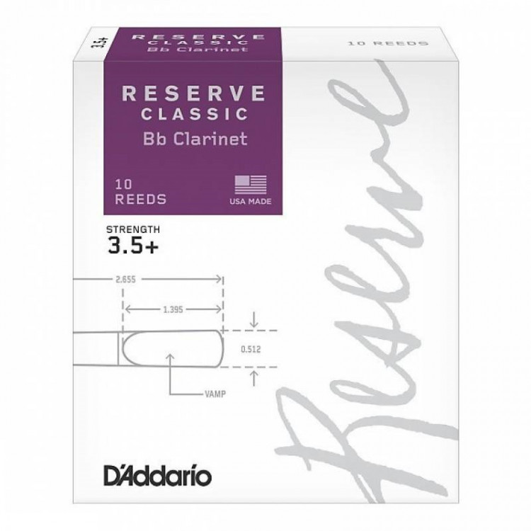 RICO DCT10355 для кларнета №3,5 10 шт