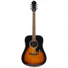 Акустическая гитара EPIPHONE DR-100 Vintage Sunburst цвет санберст