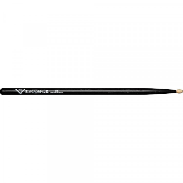 Барабанные палочки 5A VATER VHEB5AW Eternal Black, деревянный наконечник
