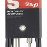 STAGG SAC3PSXF DL микрофонный кабель XLR мама-Jack stereo 3 м