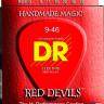 Струны для электрогитар DR RDE-9-46 RED DEVILS EXTRA-Life цветные