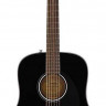 Акустическая гитара FENDER CD-60S Black WN цвет черный