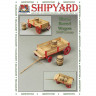 Сборная картонная модель Shipyard телега с бочками (№80), 1/72