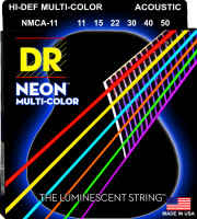 Струны для акустической гитары DR NMCA-11 HI-DEF NEON
