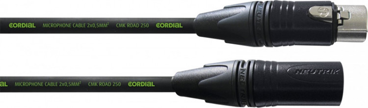 Микрофонный кабель Cordial CRM 7,5 FM-BLACK