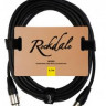 ROCKDALE MC001.20 Микрофонный кабель с разъёмами XLR для балансных соединений, OFC, 84х0,1+2х(28х0,1), длина 6,5 м