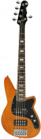 Reverend Mercalli 5 Flame Maple Violin Brown бас-гитара
