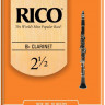 Трости для кларнета Bb Rico RCA1025 №2,5 10 шт