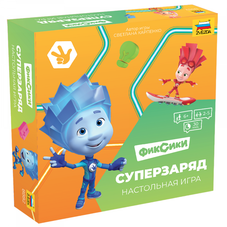 Настольная игра Фиксики. Суперзаряд 6+