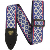 Ремень для гитары ERNIE BALL 5336 Blue Crux Jacquard регулируемый 104-183 см с рисунком