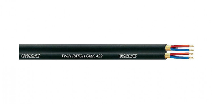 Микрофонный кабель Cordial CMK 422 BLACK сдвоенный