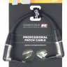 STAGG NPC010LR соединяющий гитарный шнур, гнутые джеки 1/4" типа NEUTRIK, 10 см