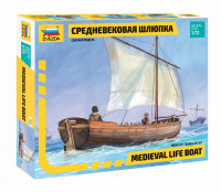 Средневековая шлюпка 1/72