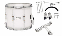 GEWA  Birch White Chrome HW SH 14x12" Маршевый парадный барабан
