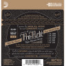 Струны для классической гитары D'ADDARIO EJ49 серебро (Silver) черный нейлон, нормальное натяжение