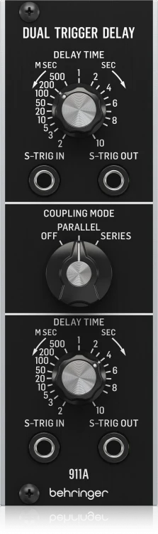 Модуль Behringer 911A DUAL TRIGGER DELAY аналоговый для Eurorack