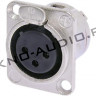 Панельный разъем Neutrik NC3FD-L-1 XLR female