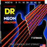 Комплект струн для 7-струнной электрогитары DR NOE7-9