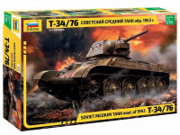 Сборная модель ZVEZDA Советский средний танк "Т-34/76"  обр. 1943г, 1/35