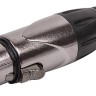 SOUNDKING CX3F003 - кабельный балансный разъем XLR female, 3 контакта, металл/ крышка пластик