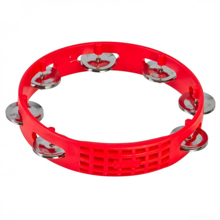 LP LPA181 Aspire 8” Plastic Tambourine Red тамбурин пластиковый красный, 7 джинглов