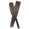 PLANET WAVES 25LS01-DX CLASSIC LEATHER STRAP WITH CONTRAST STITCH BROWN кожаный гитарный ремень, цвет коричневый