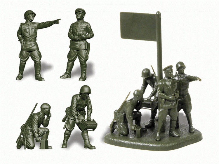 Сборные солдатики ZVEZDA Советский штаб 1941-1943гг, 1/72