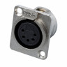 Bespeco XLR5FP Разъем XLR-F панельный, 5pin