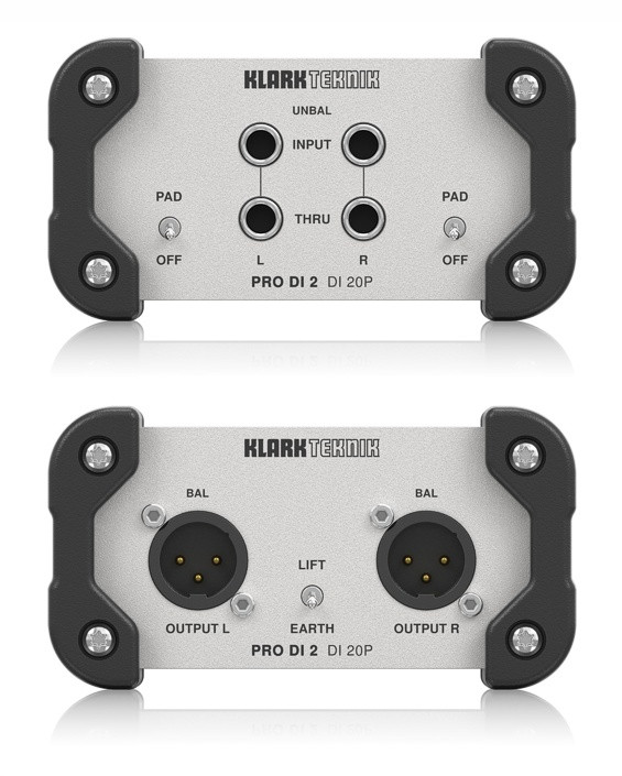 Директ бокс KLARK TEKNIK DI 20P пассивный, двухканальный