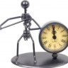 GEWA Sculpture Clock Violin часы-скульптура сувенирные скрипач металл 12x6.5x13 см