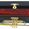 GEWA  Miniature Instrument Trumpet сувенир труба, латунь, 15 см, с футляром