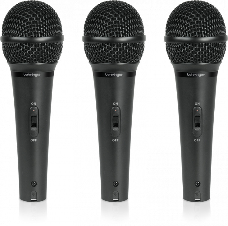 Комплект микрофонов Behringer XM1800S 3шт кардиоидных динамических