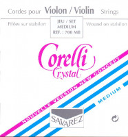 Струны для скрипки SAVAREZ Corelli Cristal 700MB среднее натяжение