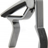 DUNLOP 84 FS Acoustic Trigger Flat Smoked-Chrome каподастр для вестерн-гитары