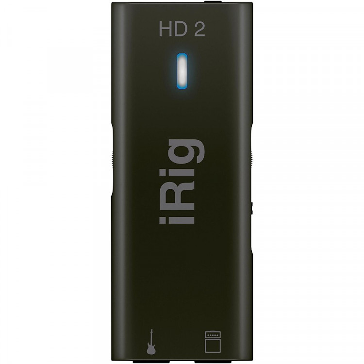 IK MULTIMEDIA iRig HD 2 компактный аудио интерфейс для гитары/баса с подключением к iOS и Mac