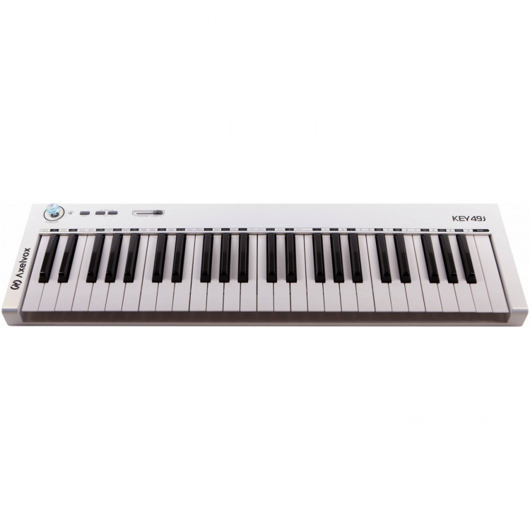 MIDI клавиатура Axelvox KEY49j White, 49 клавиш белого цвета