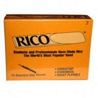 RICO Soprano Sax 3,0x10 (810024) - Трости для саксофона сопрано - 3 (10шт)