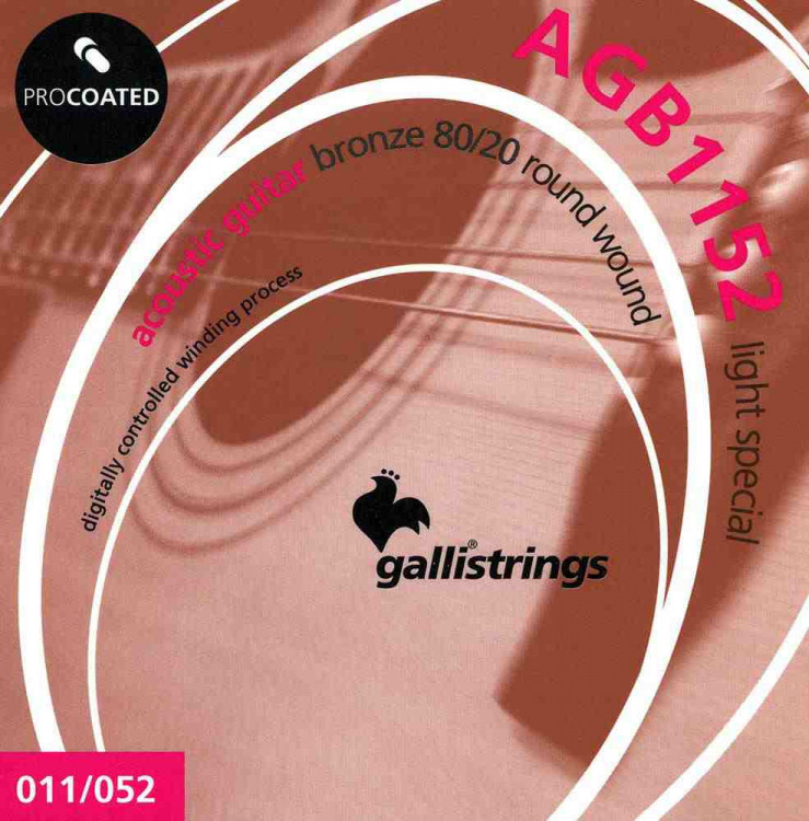 Комплект струн для акустической гитары GALLI STRINGS AGB1152