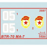 Сборная модель ZVEZDA Российский бронетранспортер БТР-70 с башней МА-7, 1/35