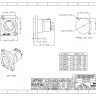 Amphenol AC3MMDZ - Разъем XLR панельный папа 3 контакта