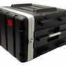 STAGG ABS-6U - рэковый кейс (6U/19"). Материал: ABS пластик (литой корпус)