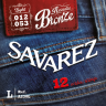 Струны для акустических гитар SAVAREZ A230L Acoustic Bronze (12/12-16/16-24/10-32/14-42/20-53/29) легкого натяжения