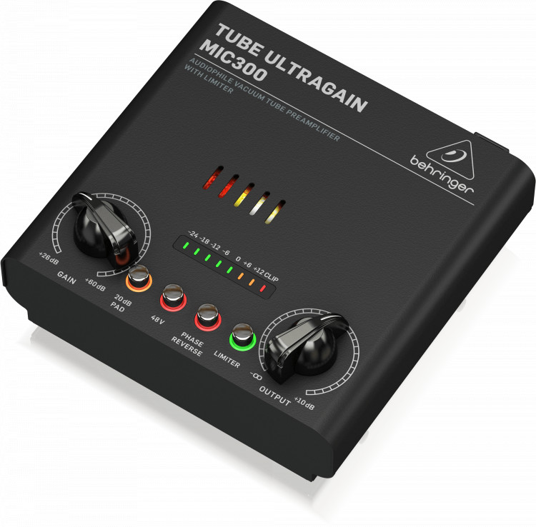 Микрофонно-линейный предусилитель Behringer MIC300 Ламповый